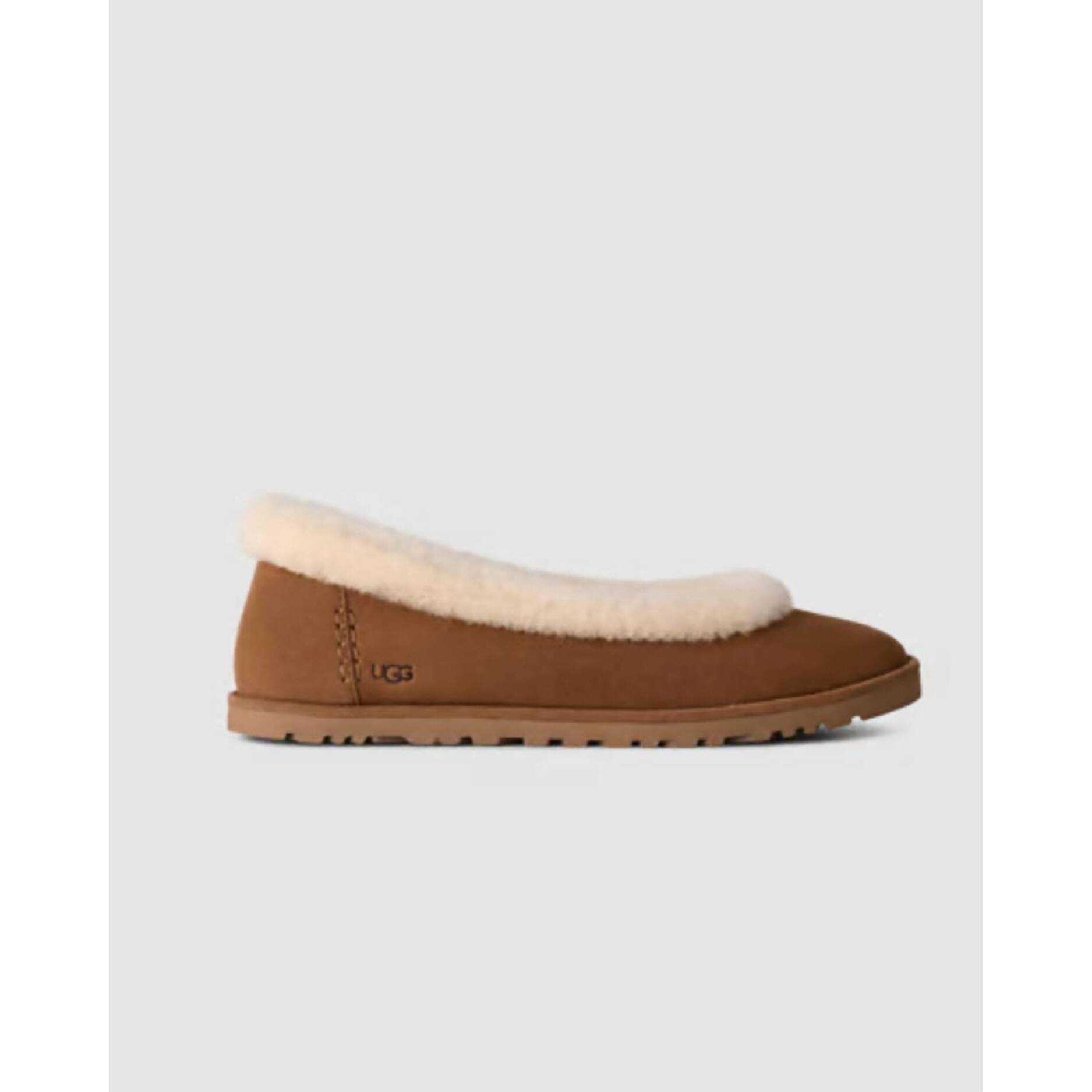 New Ugg Women's Zora Ballet In Chestnut